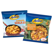 Aviko aardappelschotels of -schijfjes